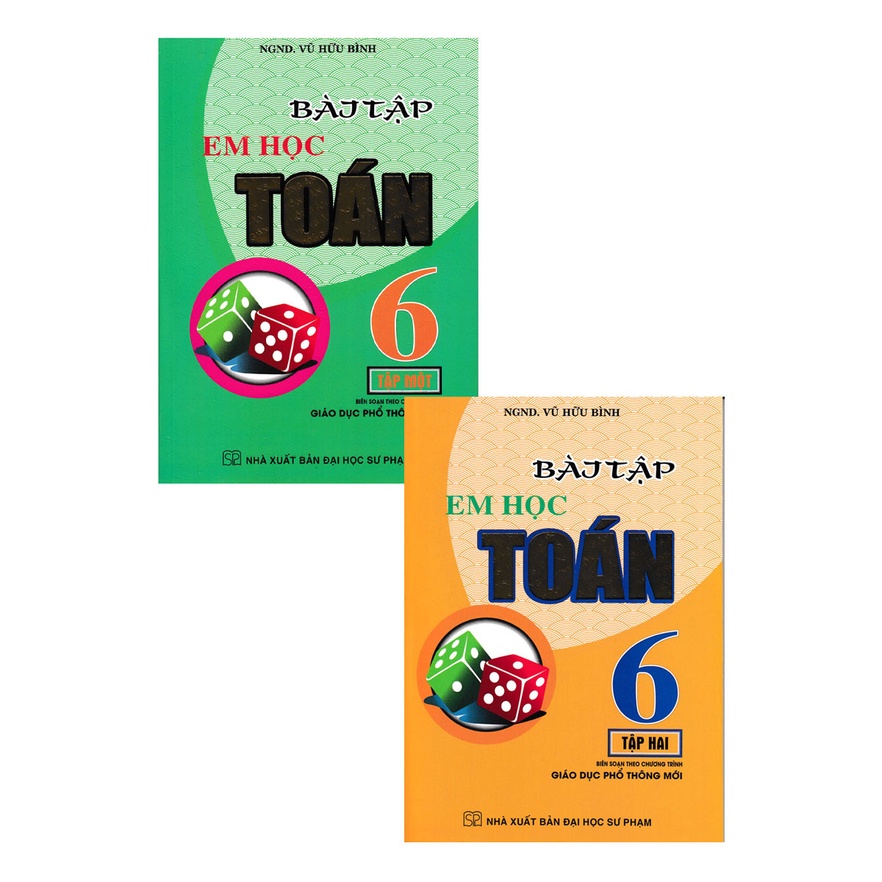Combo Bài Tập Em Học Toán Lớp 6 - Tập 1+2