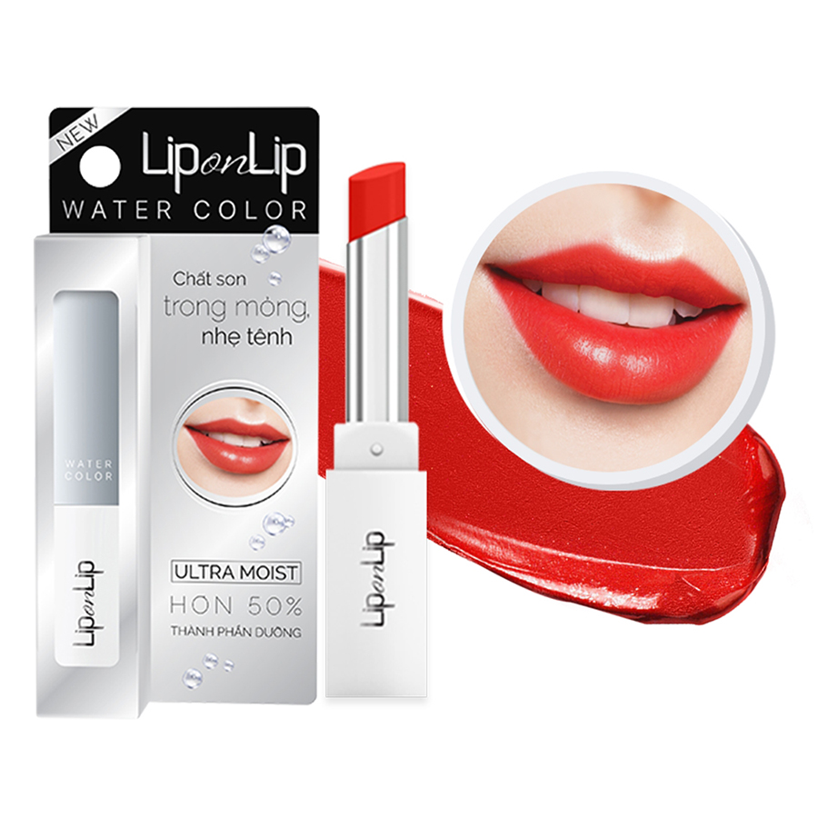 Son thỏi dưỡng môi trang điểm, cho môi căng mọng Lip On Lip Water Color