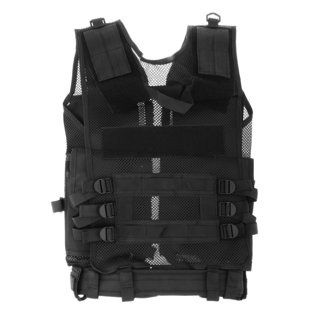 Tactical Molle Vest Adjustable Military Combat Assault Training Vest Detachable