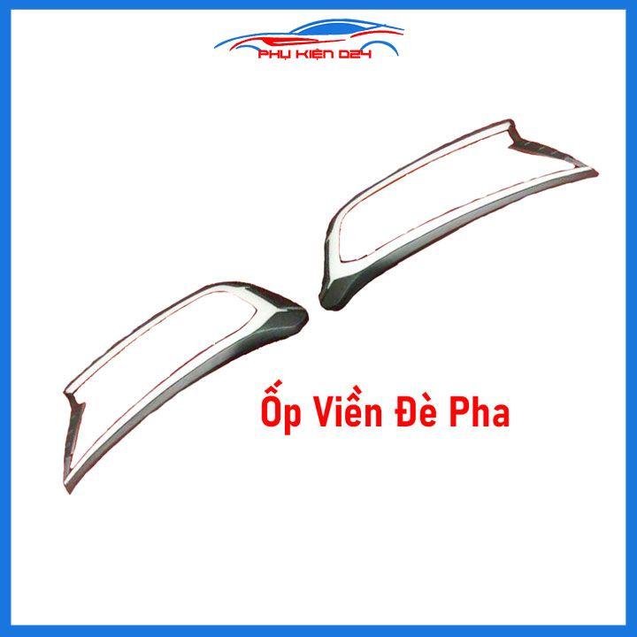 Ốp viền đèn pha hậu Ranger 2014-2015-2016-2017-2018-2019-2020-2021 có đèn led chống trầy làm đẹp xe