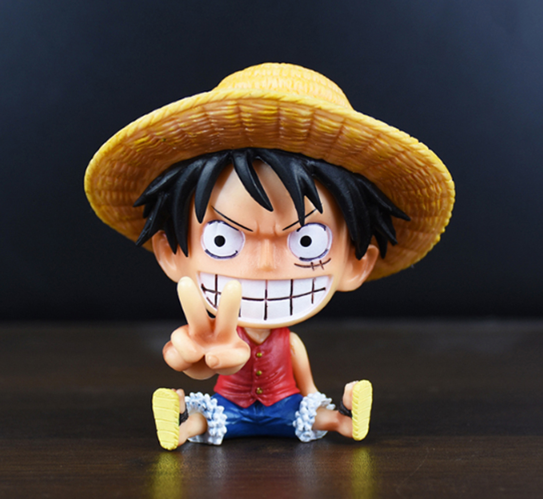 Mô hình Luffy ngồi "Hi" 10cm - Mô hình One Piece