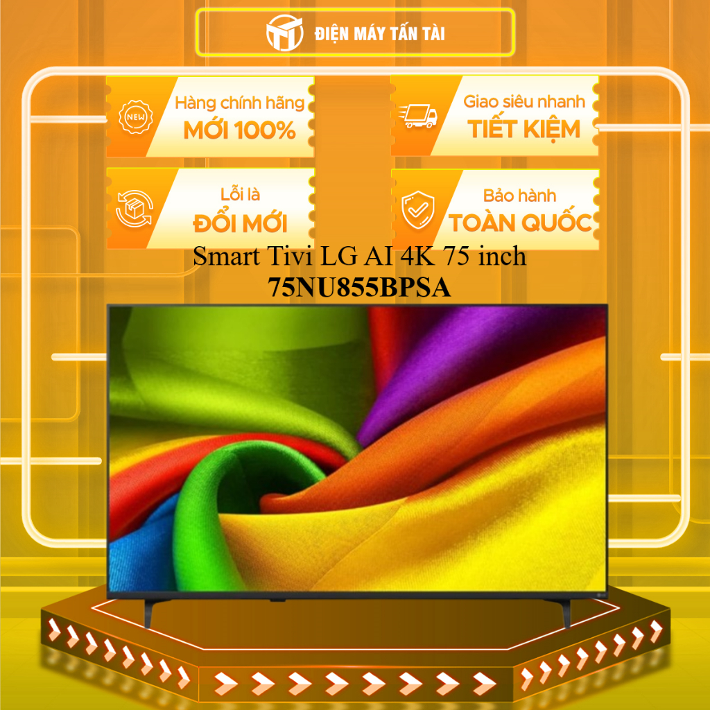 75NU855BPSA - Smart Tivi LG AI 4K 75 inch 75NU855BPSA RA MẮT 2026 - HÀNG CHÍNH HÃNG - GIAO HCM