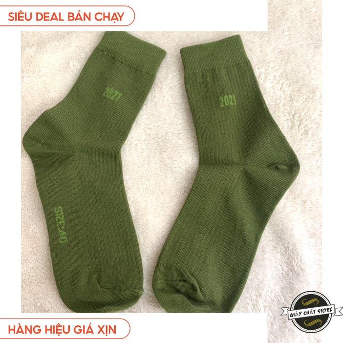 Tất chân nam cổ cao bắp chân - Chất liệu cotton thoáng mát - thấm hút mồ hôi- chống hôi chân MÃ SQ1