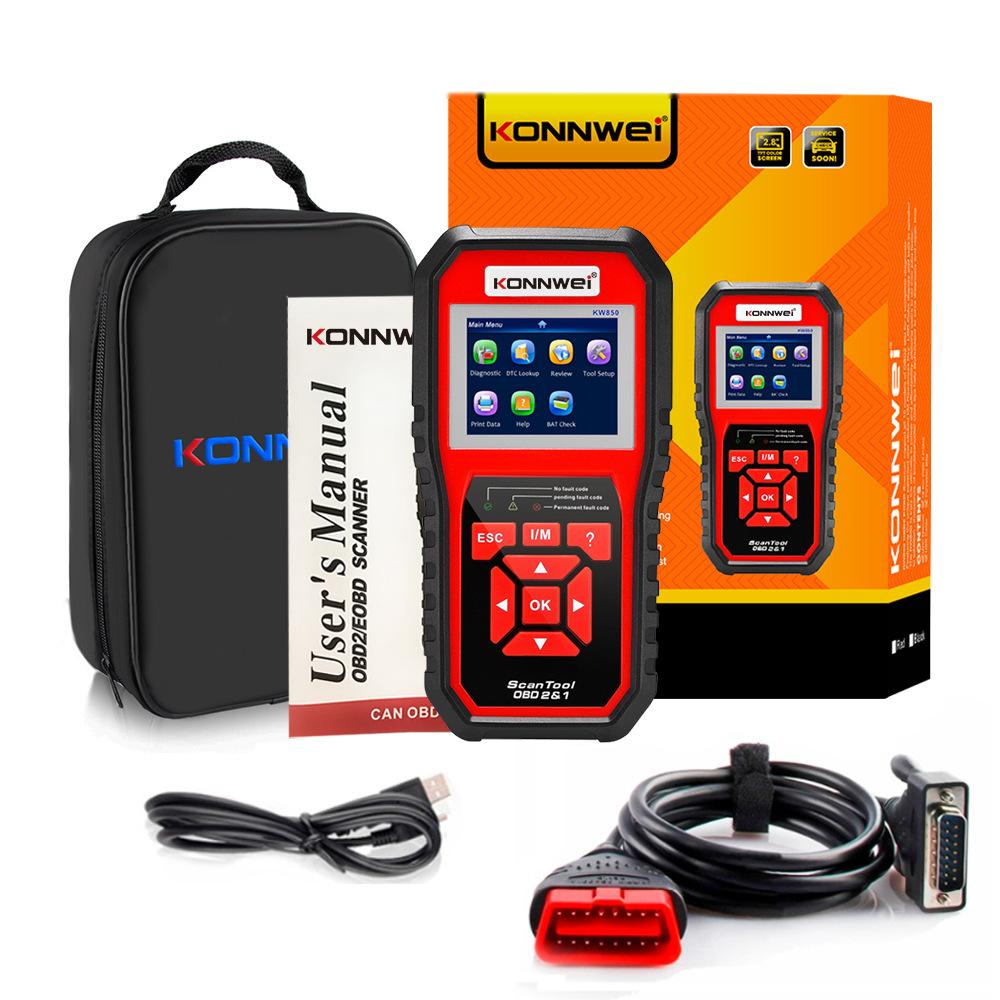 Đảm Bảo Chất Lượng KW850 OBD2 CÓ THỂ XE BUÝT Mã Động Cơ Ô Tô Rắc Rối Máy Quét Mã