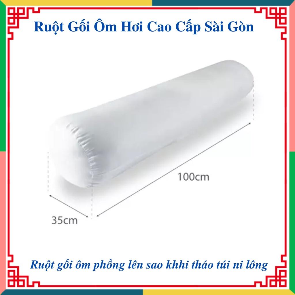 Ruột Gối Ôm Ép Hơi 100x35cm 100% Bông Gòn Đàn Hồi Cao Cấp