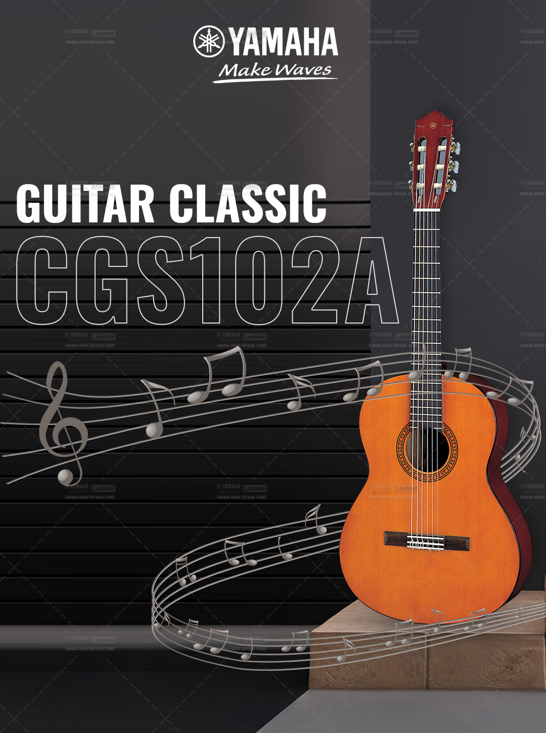 Đàn Guitar Classic YAMAHA CGS102A size 1/2 standard