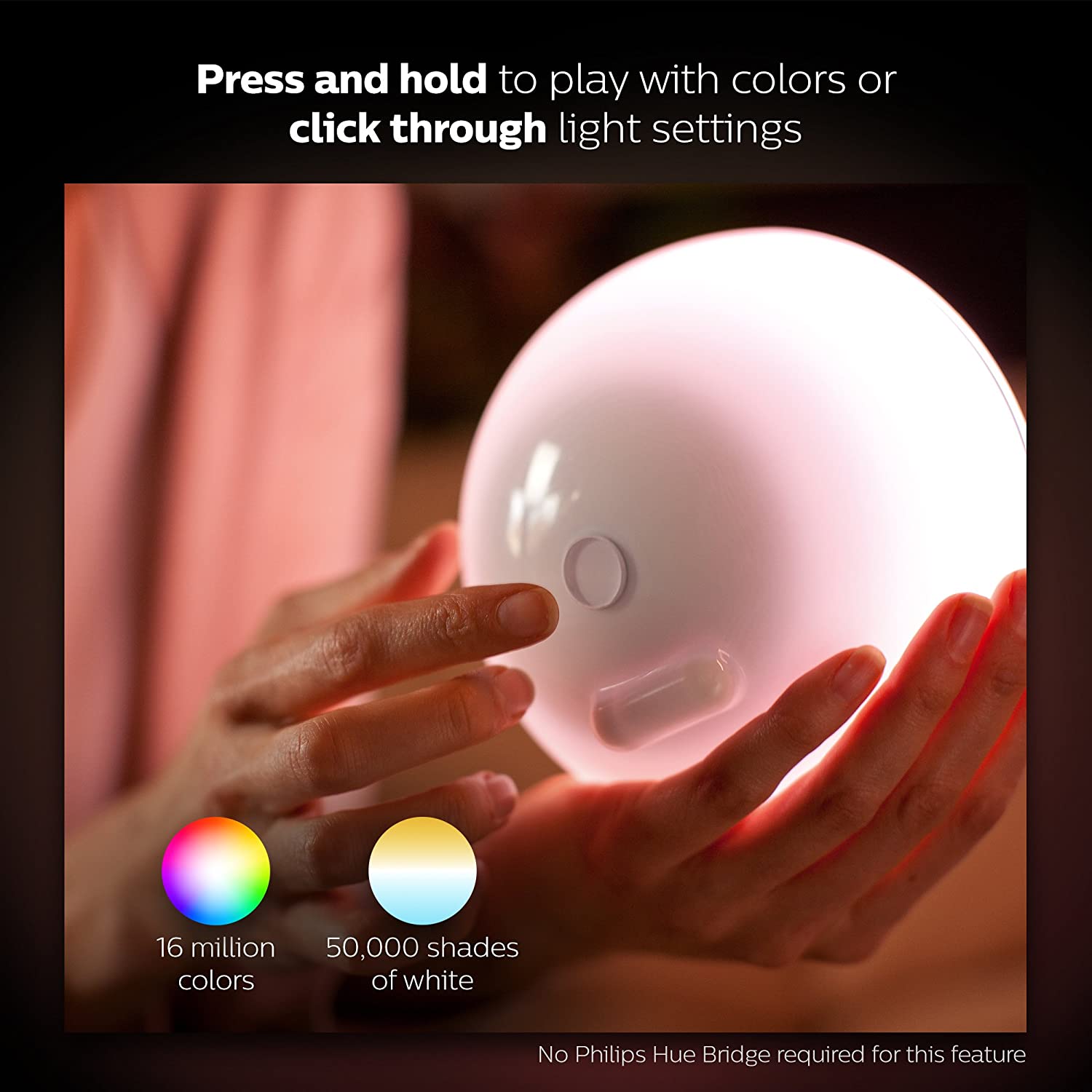 Đèn bàn thông minh Philips Hue Go Portable Color Ambiance Bluetooth