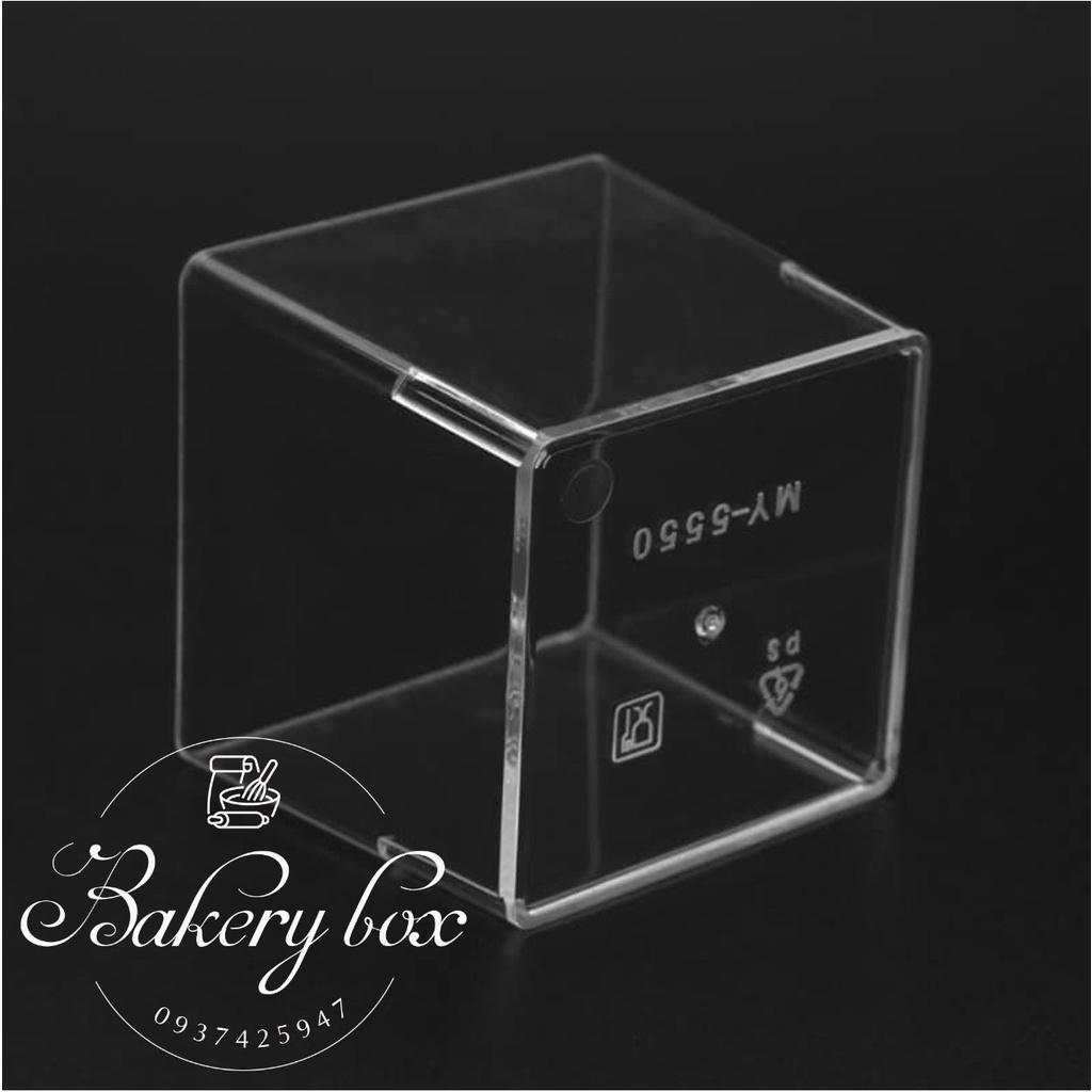 Set 50 Hộp Mousse Vuông Đựng Bánh Tiramisu - Yogurt - Panna Cotta - Red Velvet - LC-5550