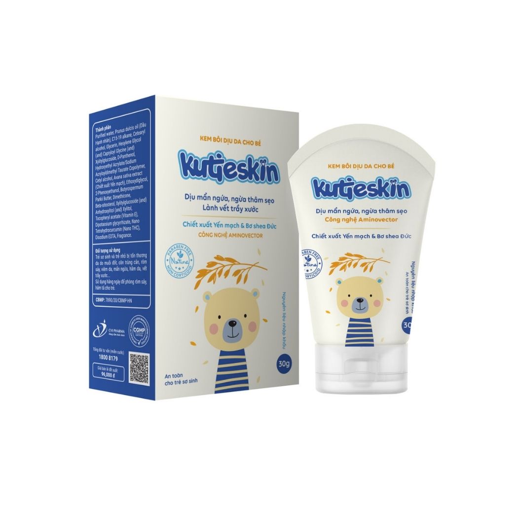 Hình ảnh Kutieskin 30gr Kem mẩn ngứa – hăm Kutieskin