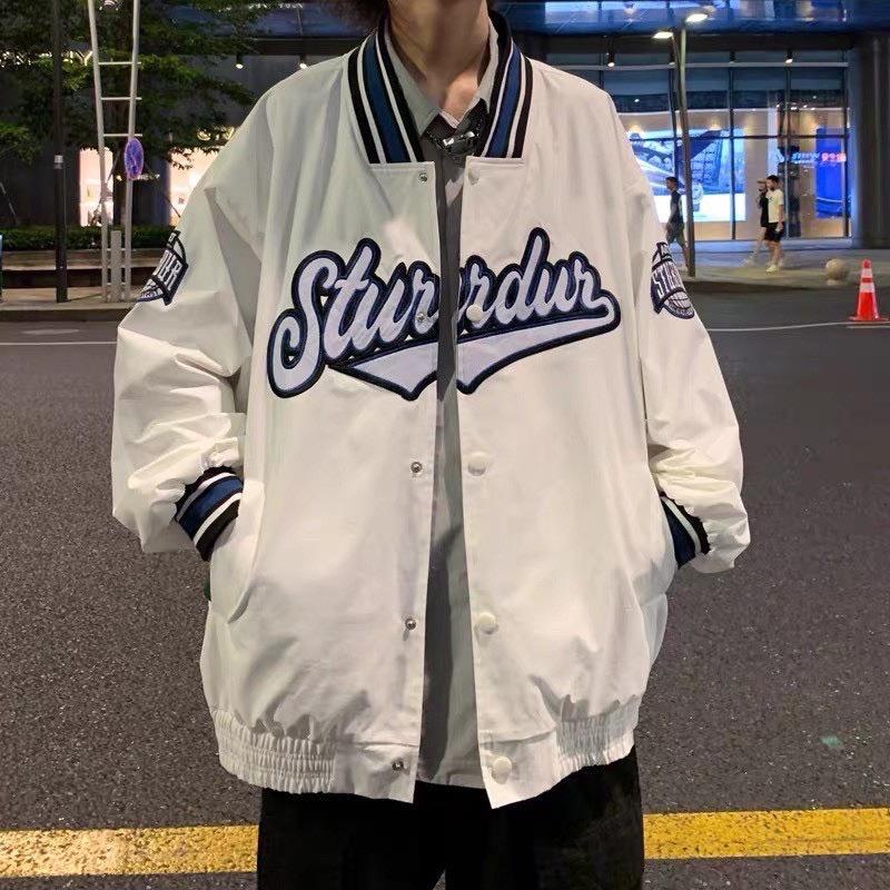 Áo Bomber Jacket Dù 2 Lớp STURDUR Unisex Nam Nư Chất Gió dù,2 lớp,from rộng bo tay