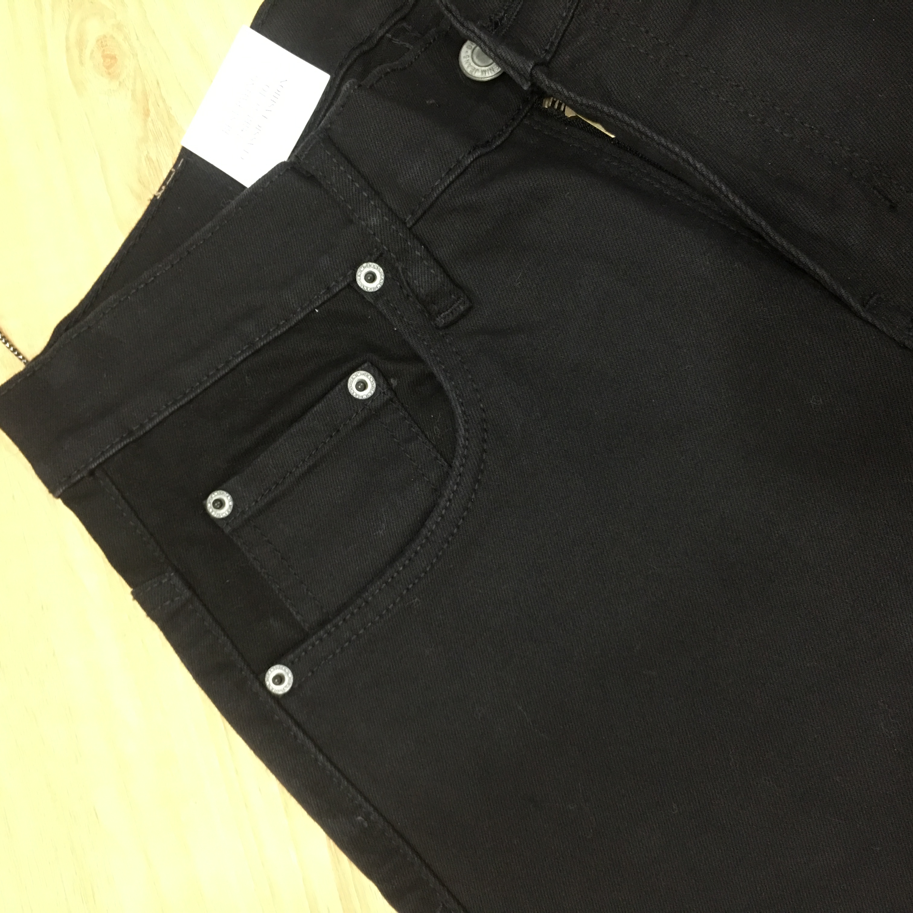 Quần Jean Nam Đen Chất Co Giãn