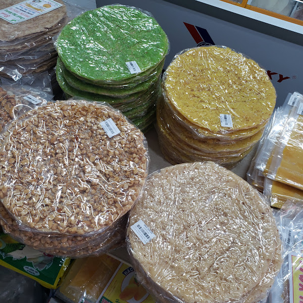 Đặc Sản Nha Trang- Bánh Tráng Dừa Non Vị Lá Dứa, Hút Chân Không, Seavy Gói 220gram