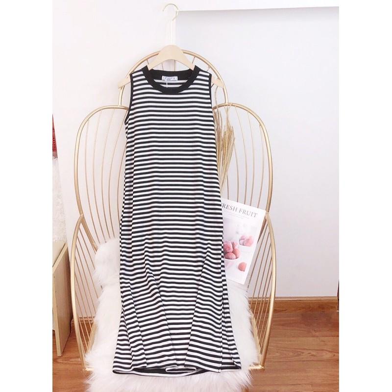 Đầm thun cotton sát nách xịn xò