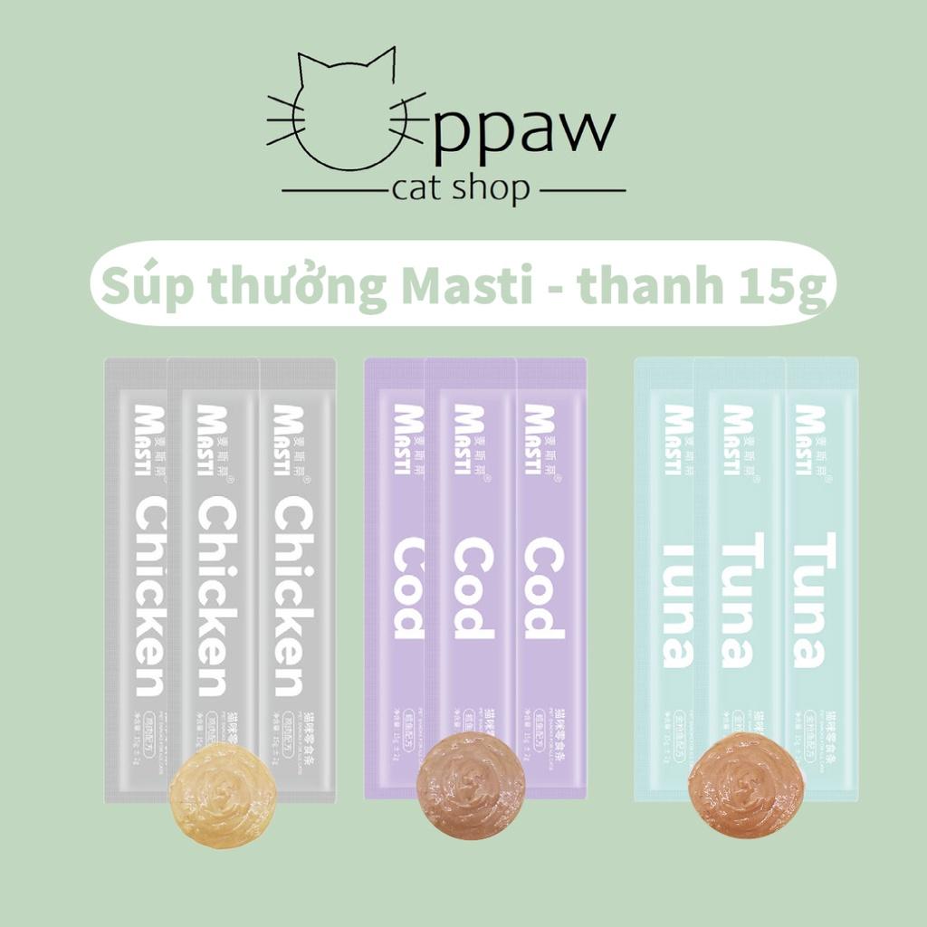 Súp Thưởng MASTI - Súp Thưởng Cho Mèo Mix 3 Vị 15g