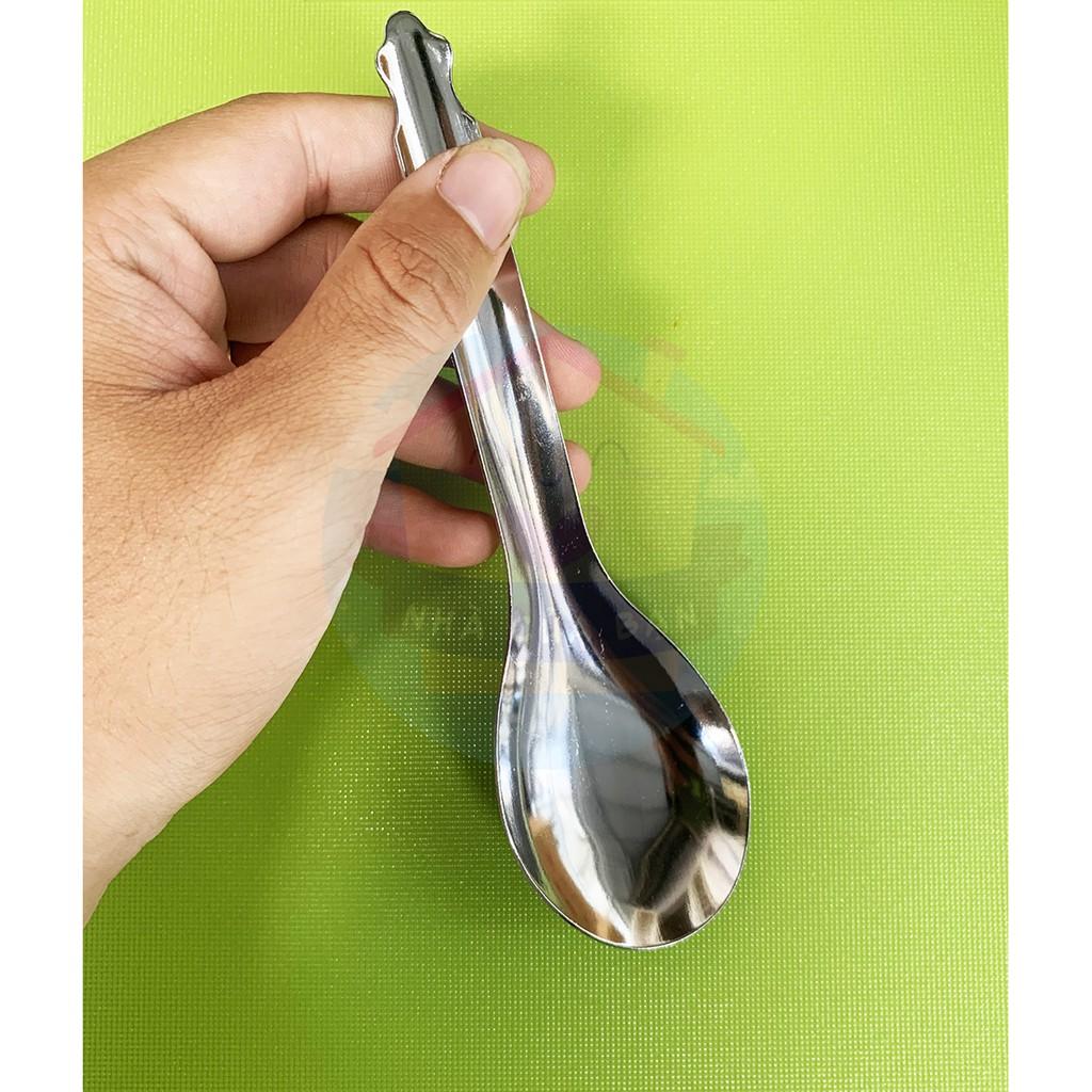 Muỗng các loại Inox chất lượng (Muỗng bầu, muỗng soup và muỗng cà phê) chất liệu 100% Inox bóng loáng kích thước 16x4cm