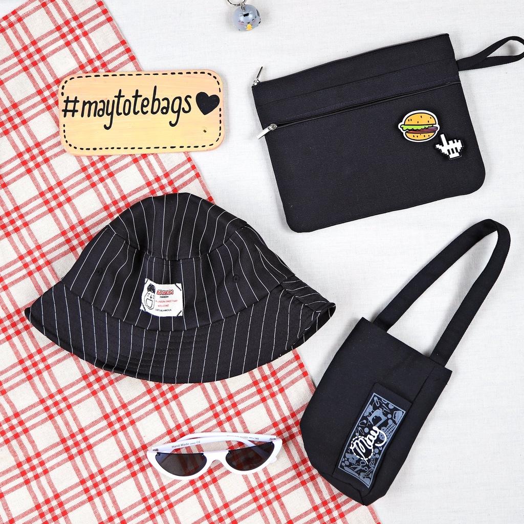 Bóp bút 3 ngăn - May's Tote Bags