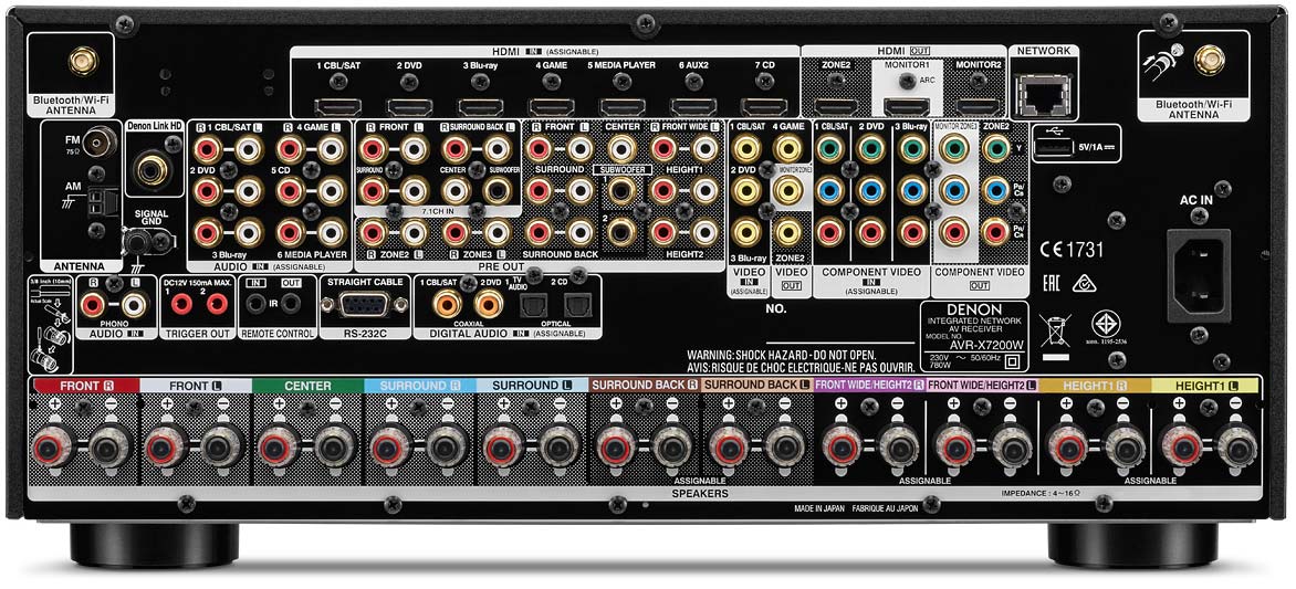 Ampli Cao Cấp Denon AVR-X7200WA HÀNG CHÍNH HÃNG NEW 100%