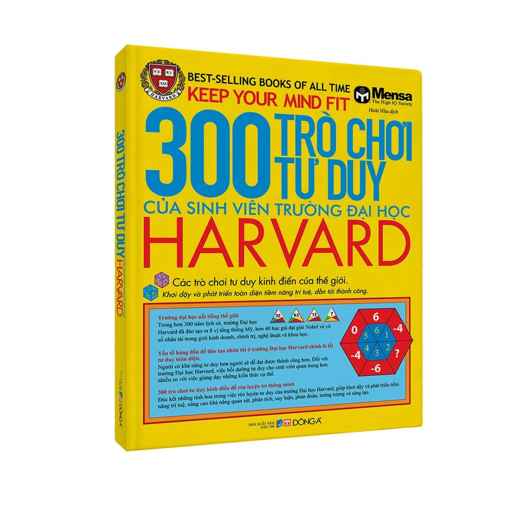 Sách - Combo 2 Cuốn 300 Câu Đố và 300 Trò Chơi Tư Duy Của Sinh Viên Trường Đại Học Harvard