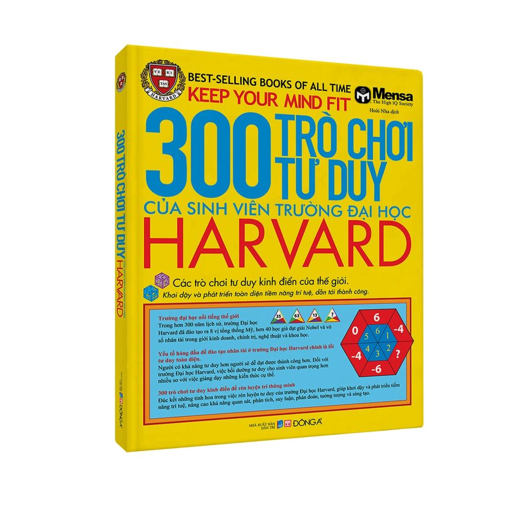 Sách - Combo 2 Cuốn 300 Câu Đố và 300 Trò Chơi Tư Duy Của Sinh Viên Trường Đại Học Harvard