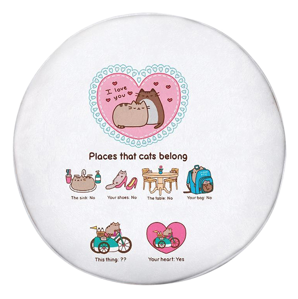 Gối Ôm Tròn Pusheen Place That Cats Belong GOCT184