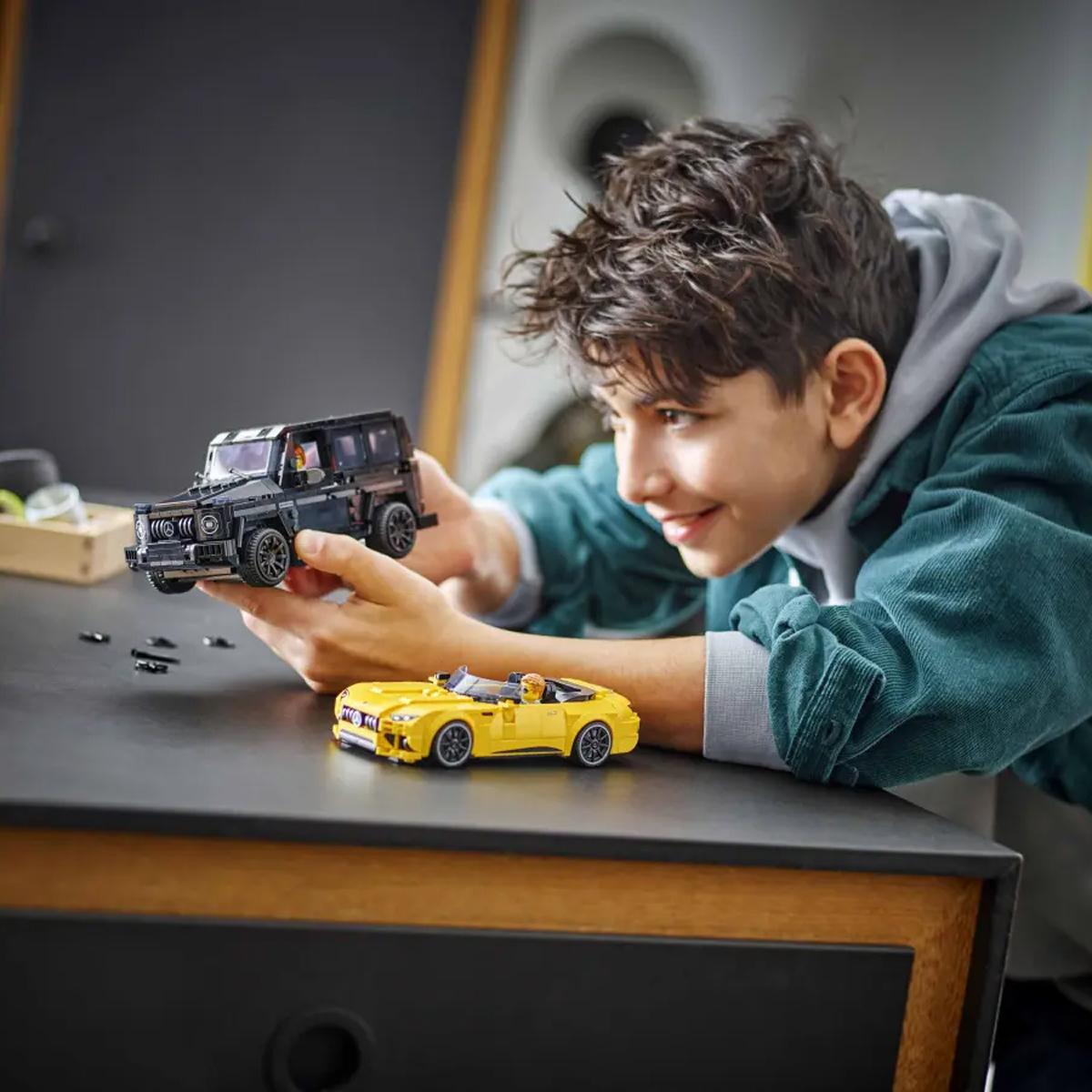 Đồ Chơi Lắp Ráp Siêu Xe Mercedes AMG GT Roadster 2024 &amp; AMG G63 - Lego Speed Champions 76924 (808 Mảnh Ghép)