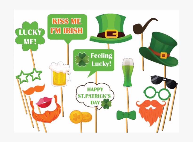 Bộ phụ kiện chụp hình Photo Props lễ hội Patrick's Day nhiều mẫu ptd11