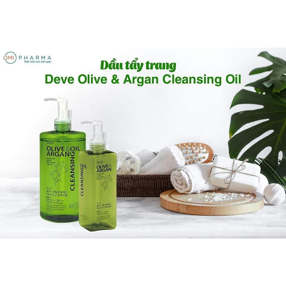 Dầu Tẩy Trang Chiết Xuất Dầu Olive & Argan Deve Clean sing Oil 500ml & 200ml