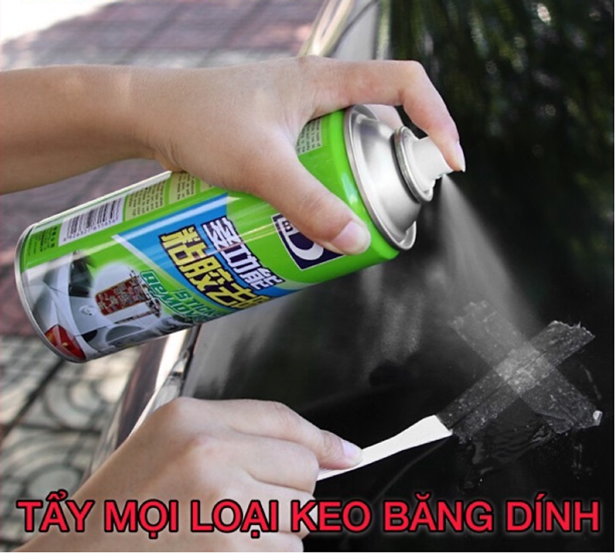 Bình dung dịch chai xịt tẩy keo dán băng dính đa năng Sticker Remover rửa sạch vết 3m decal nhựa đường