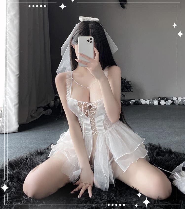 Đồ Cosplay Nàng Dâu Gợi Cảm (Kèm Tất) - B.Lingerie