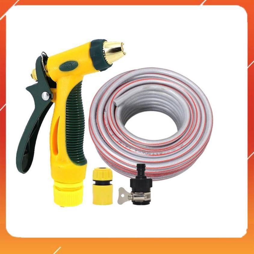 Bộ dây vòi xịt nước rửa xe,tưới cây tăng áp 3 lần 3-5m 206317