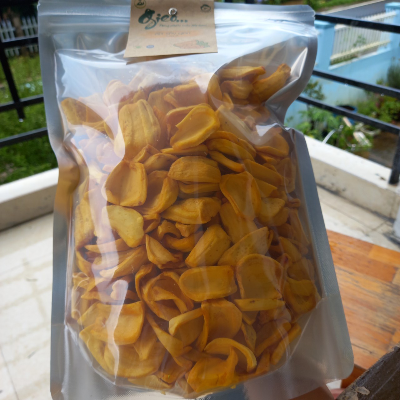 Mít sấy giòn - loại A - túi zip trắng 500 gram