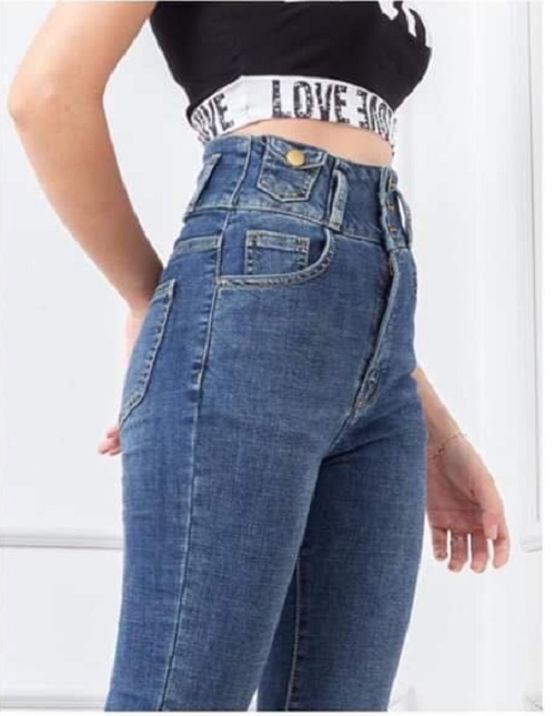 Quần Jeans Nữ Mix Túi Nhỏ Thời Trang
