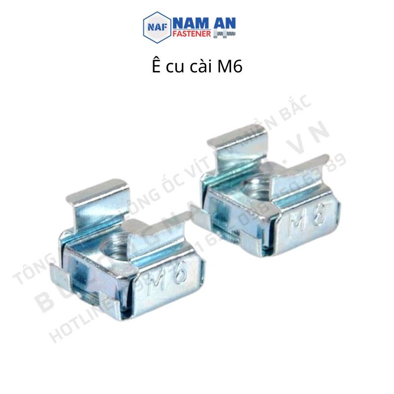 100 con Đai ốc cài M6, M8, Đai ốc cài mạ Niken chuyên dùng trong Tủ điện