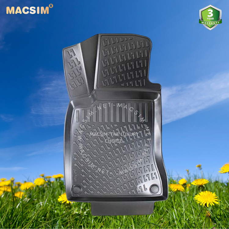 Thảm lót sàn ô tô nhựa TPU Silicon Mercedes CLA 2013-2019 first generation Nhãn hiệu Macsim