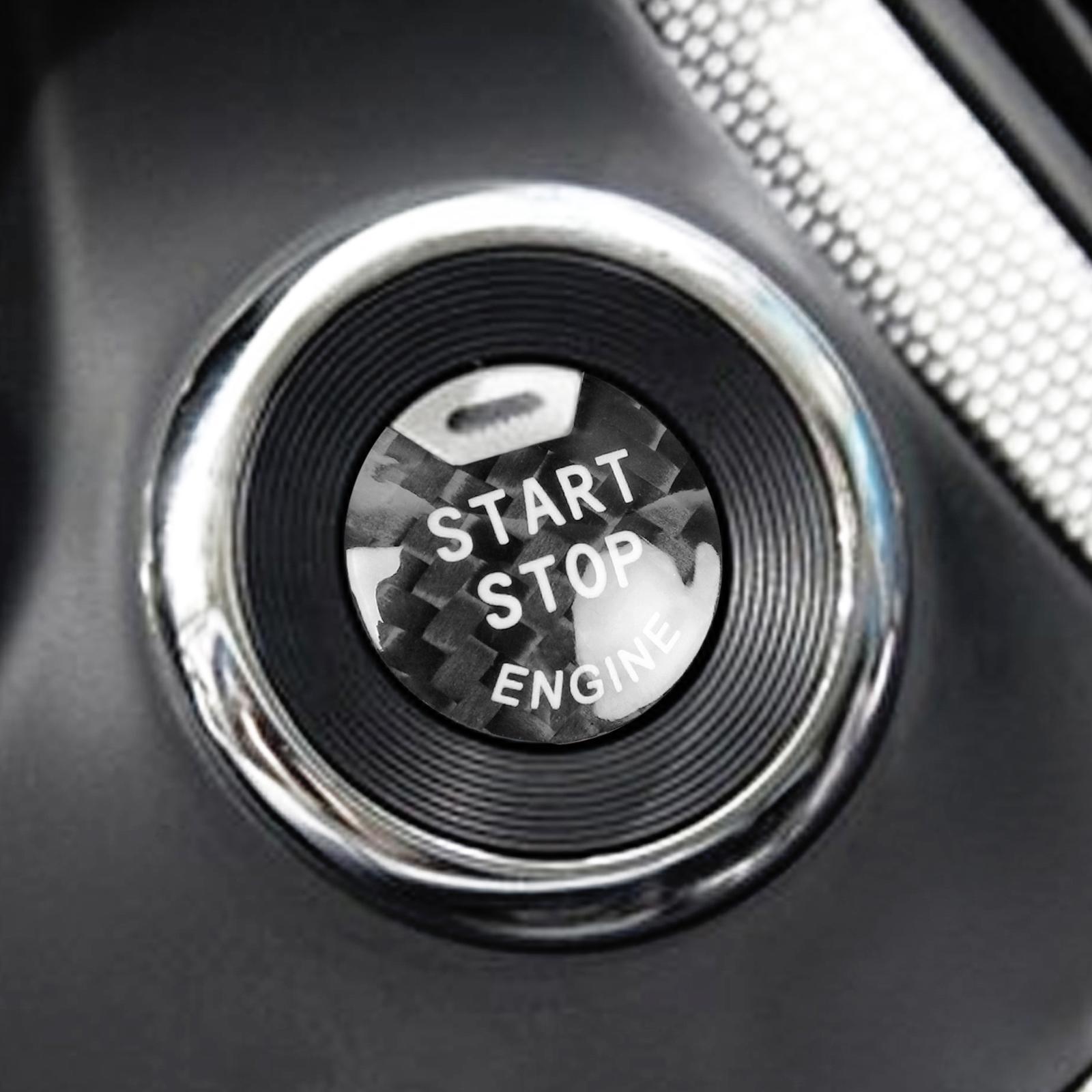 Engine Start Stop Button Trim Cover Fits for  Q50  Protection Black