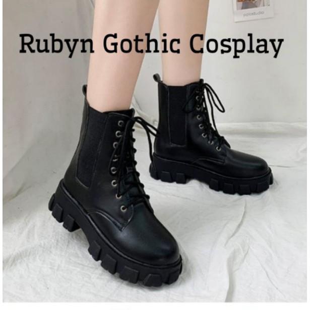 Giày boot cổ cao chiến binh phong cách cosplay ( Size 35 - 40 )