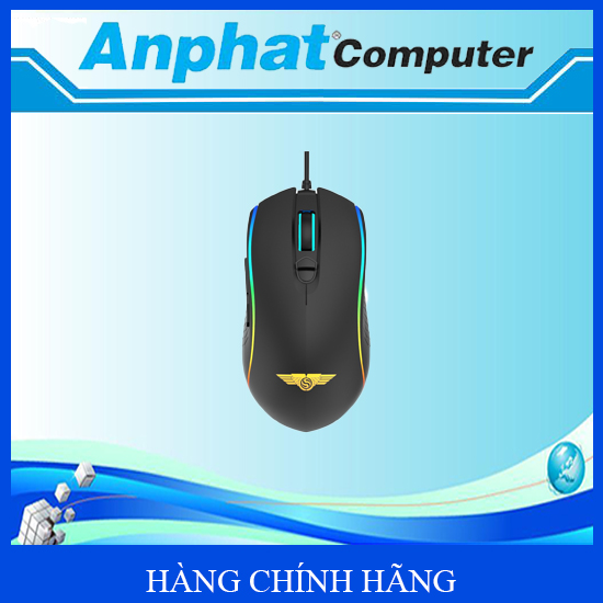 Chuột máy tính có dây Gaming Newmen GX9 - Đen - Hàng chính hãng