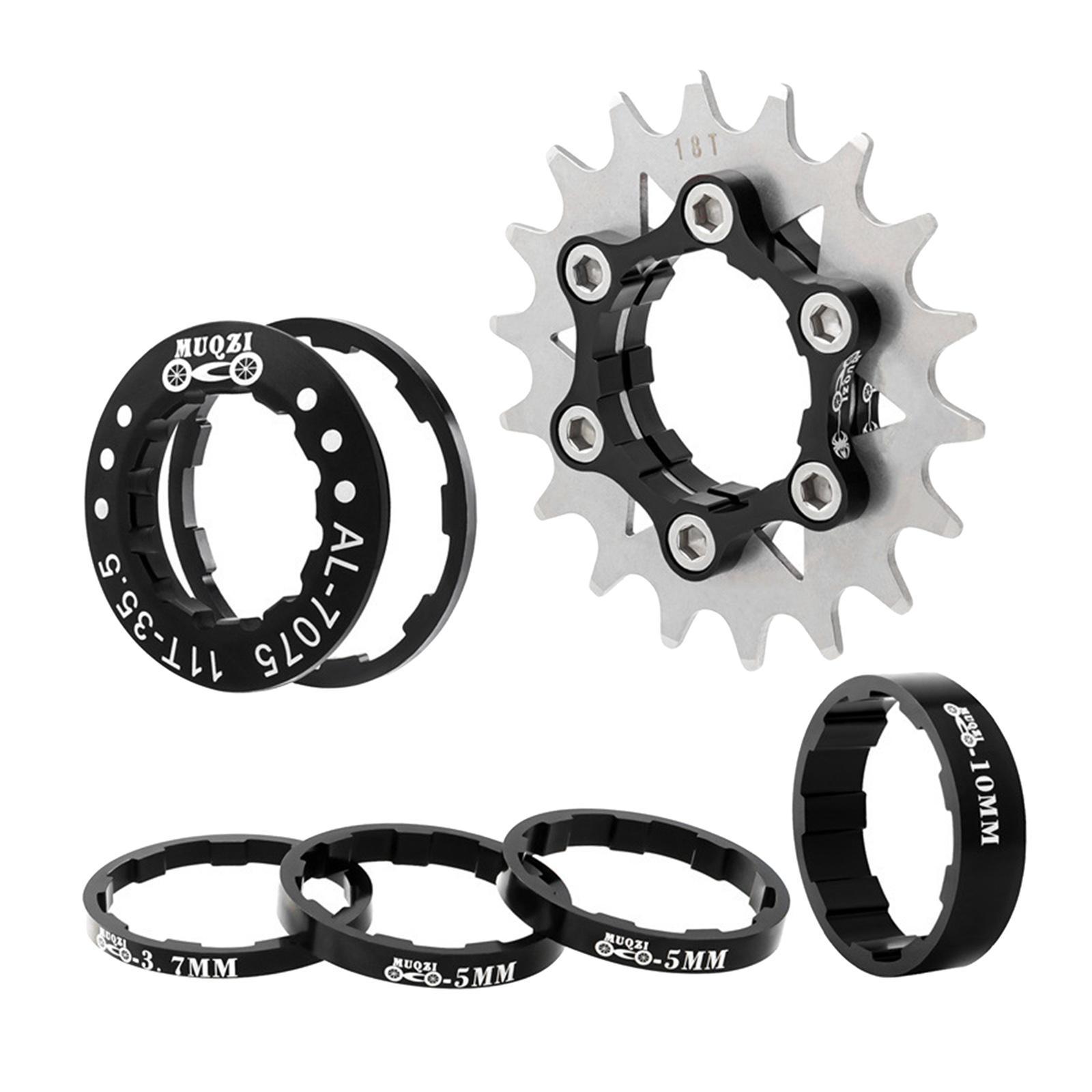 Single Speed Cassette Spacers Freewheel Sprocket Adapter