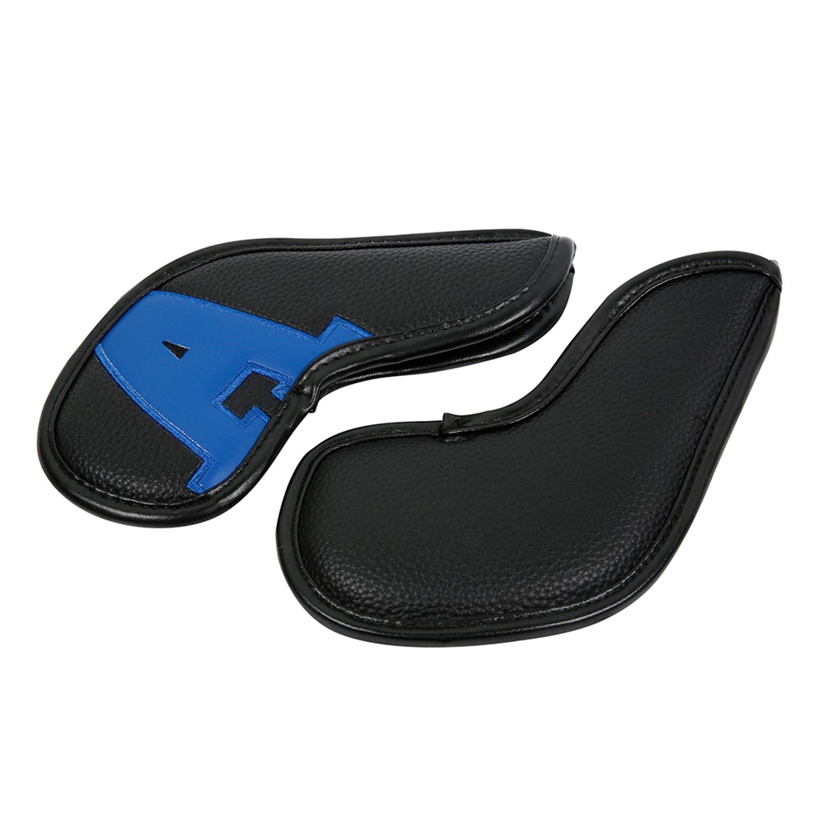 Golf Club Iron Head Covers, 10 pcs Golf Headcover Set, Waterproof Thick PU Leather Golf Iron Head Covers Set Fit All Brands Irons, Scratch Resistant