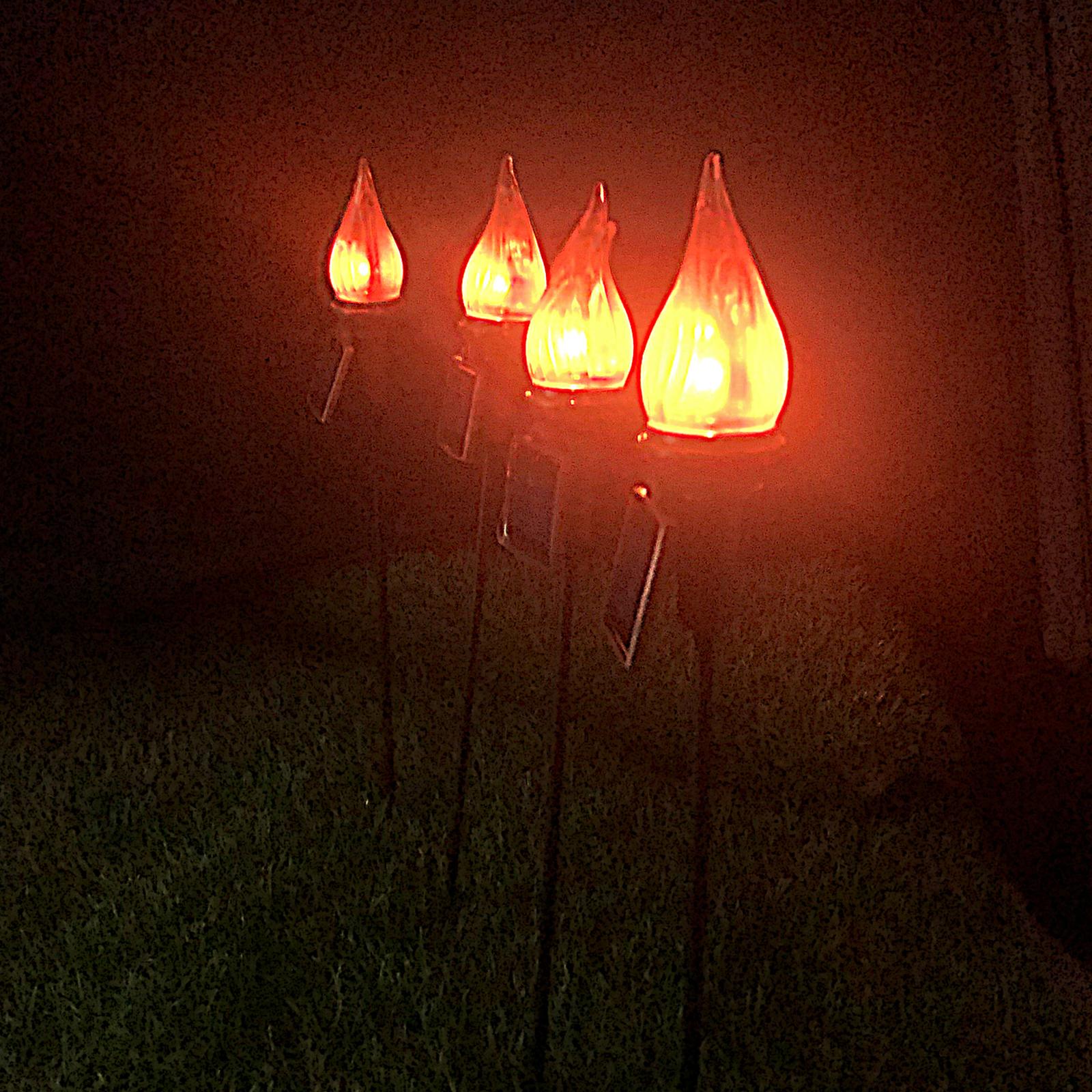 Đèn Năng Lượng Mặt Trời Led Nhấp Nháy Ngọn Lửa Vườn Ngoài Trời