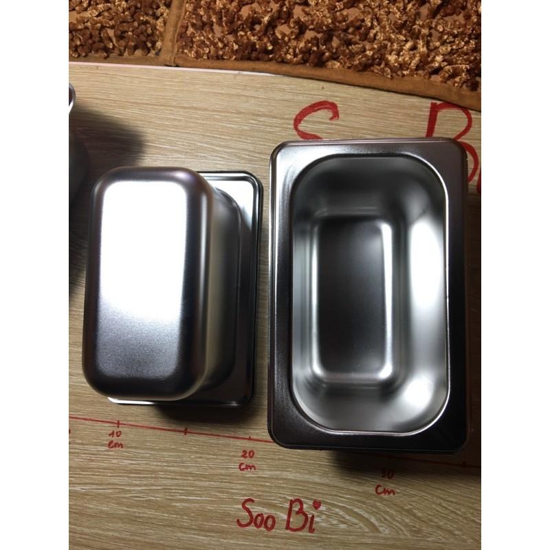 Khay đựng topping inox 1 lít có nắp, dụng cụ pha chế