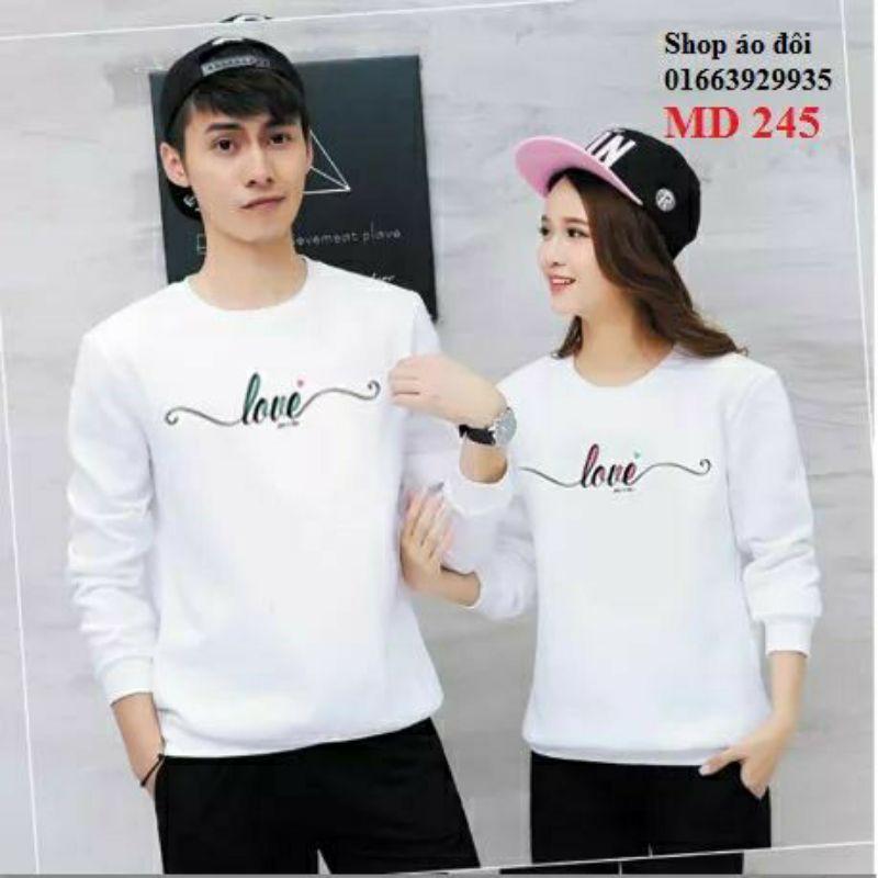 Áo đôi thu đông love