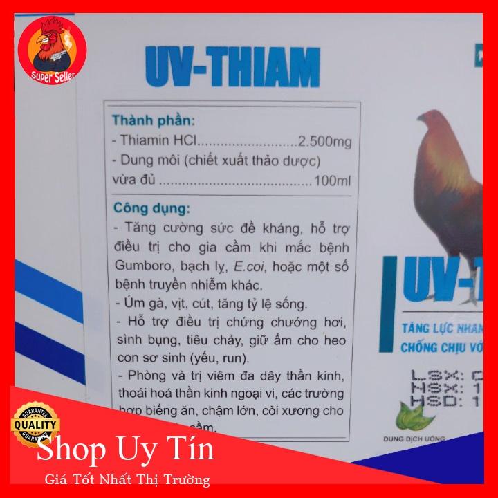 UV Thiam Tăng Lực-Tăng Bo Cho Gà Đá Hộp 1 Chai