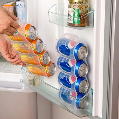 Khay đựng lon nước ngọt 4 ngăn tiết kiệm không gian cho tủ lạnh