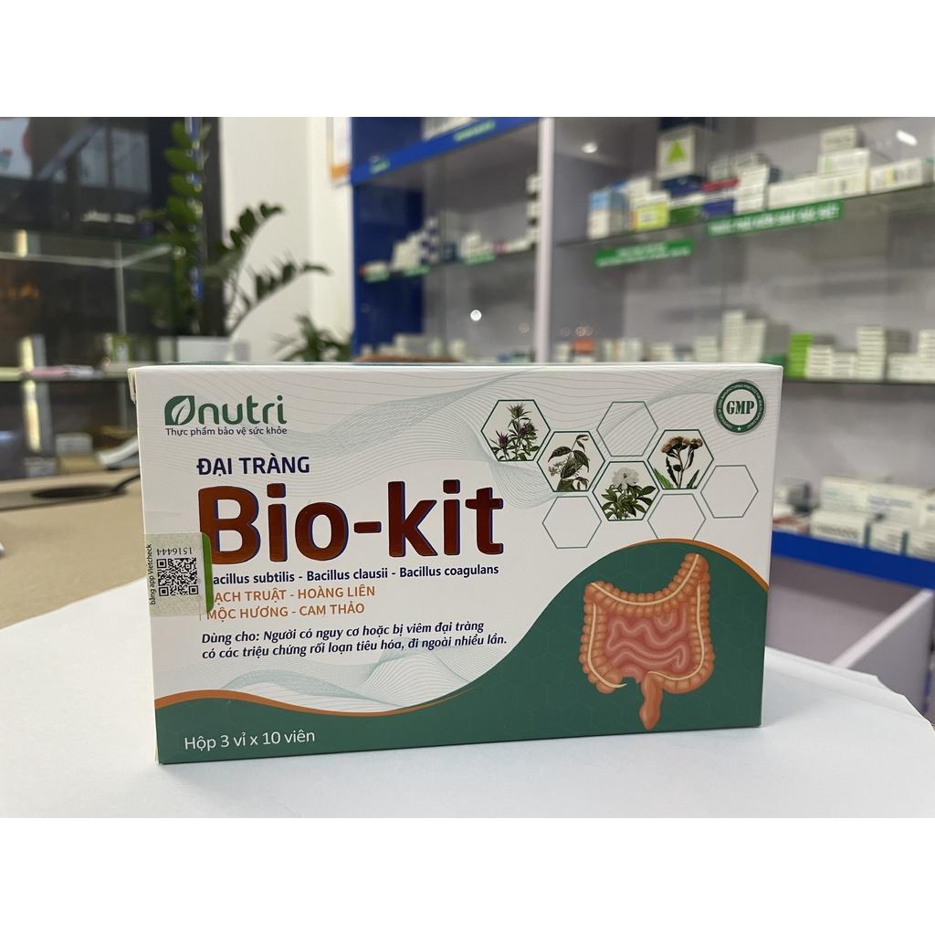 Bio-kit -Đại tràng - dùng cho người có nguy cơ hoặc bị viêm đại tràng - hộp 30 viên