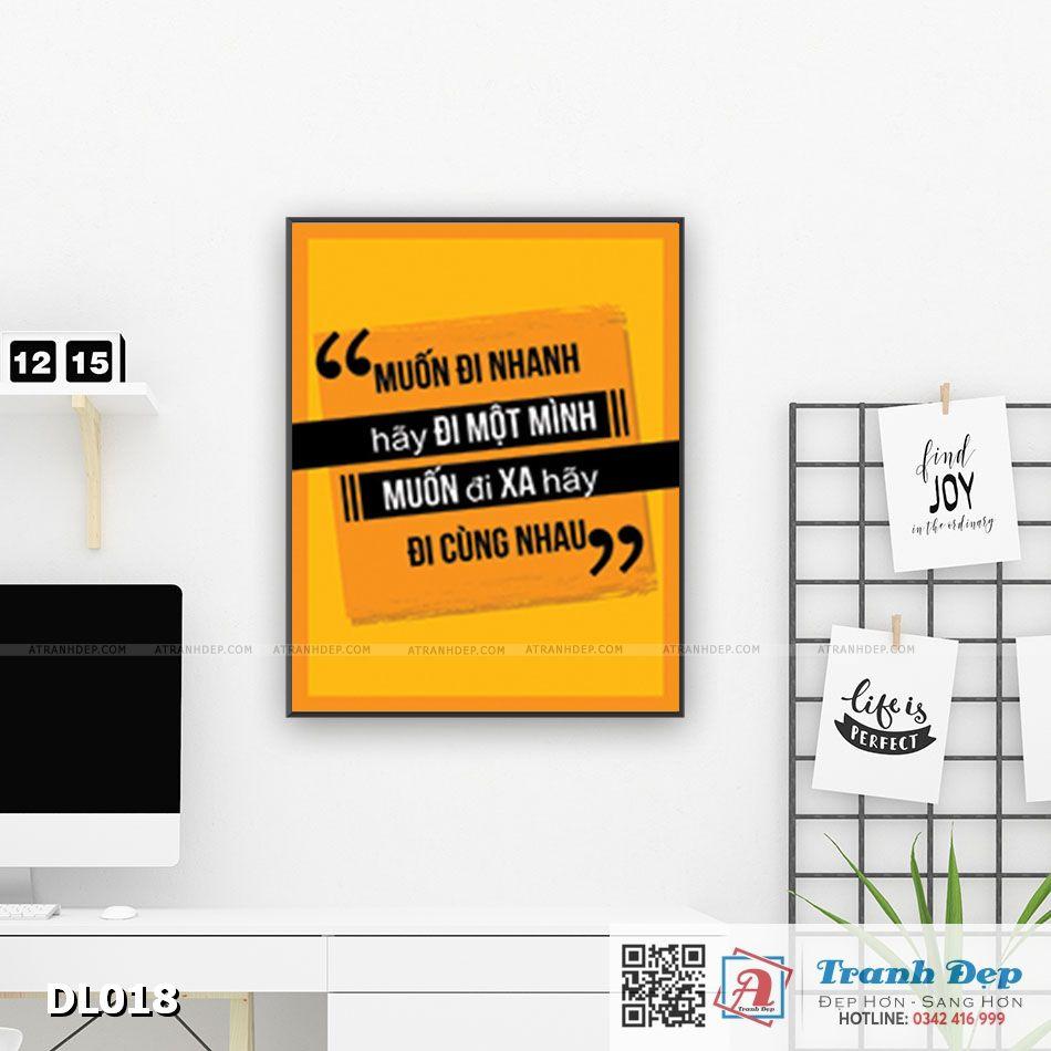 Tranh động lực trang trí văn phòng làm việc - Muốn đi nhanh hãy đi một mình, muốn đi xa hãy đi cùng nhau - DL018