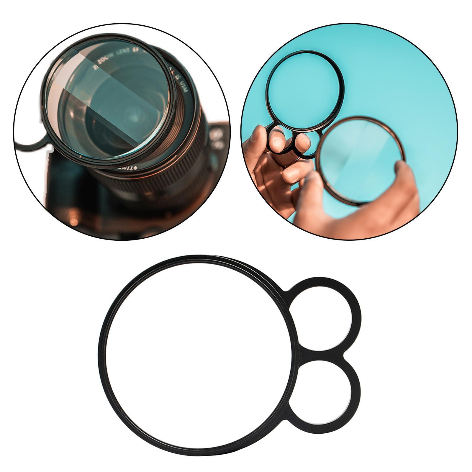 77mm Hand-held Special Effects Filter Kaleidoscope Handle 2Finger