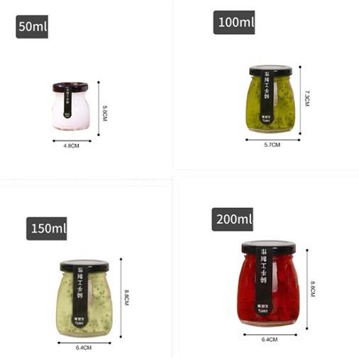 Hũ Pudding 100ml nắp Vặn