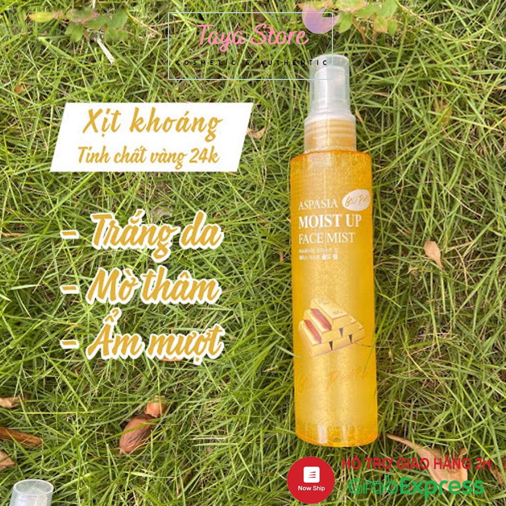 Xịt Khoáng Aspasia Hàn Quốc 24K ( VÀNG )150ML ( KHÔNG XUẤT HÓA ĐƠN ĐỎ )