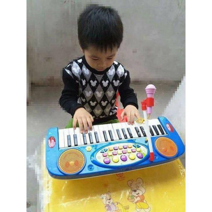 Đồ Chơi Trẻ Em Thông Minh - Đàn Piano Điện Tử Có Mic Cho Bé Yêu